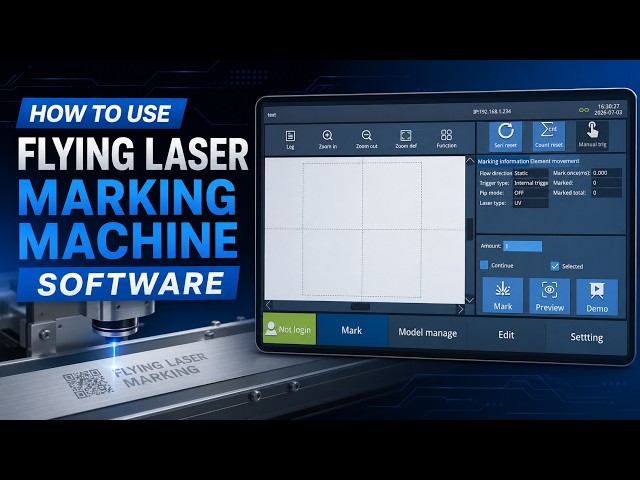 How to Use Flying Laser Marking Machine Software
