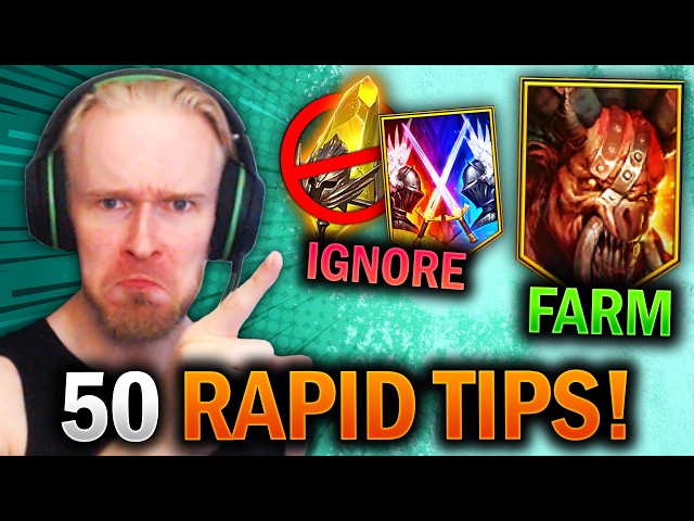 50 RAPID FIRE TIPS AND TRICKS! Only Pros Know Them All - Raid Shadow Legends Guide