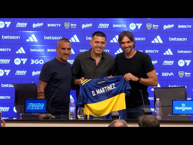 Diego Martínez fue presentado como DT en Boca: "Queremos que el hincha se sienta identificado"