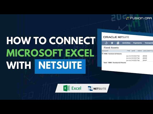How to connect Microsoft Excel with NetSuite