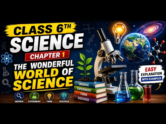 Class 6 Science Chapter 1.The Wonderful World of Science | Full Chapter | NCERT Class 6 Science 2026