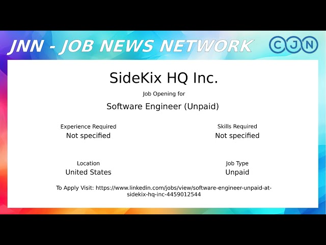 Job News Show 1 | Top 10 Software Engineer Jobs | 2026-08-26