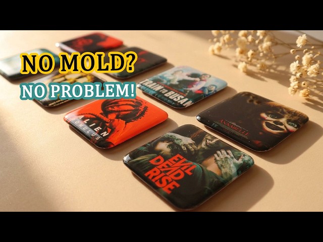 No Mold Needed! 😍 DIY Resin Fridge Magnet Easy Tutorial | ArtsHabits