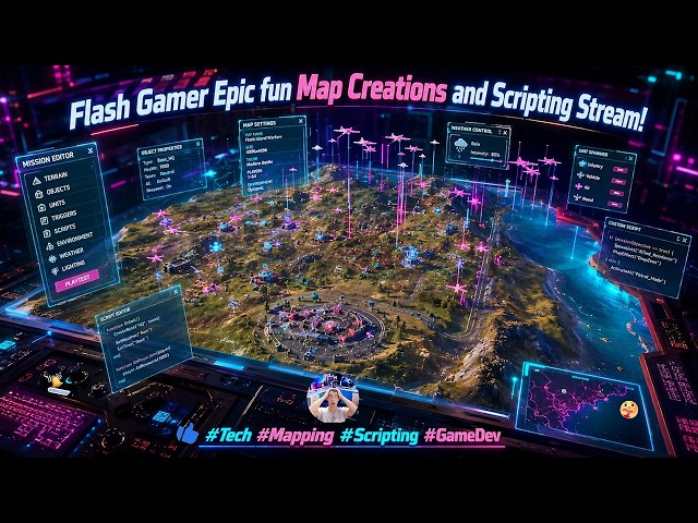 Flash Live Stream Custom Map Creation, Scripting and gameplay tests!!! #tech #Modding #random #fyp