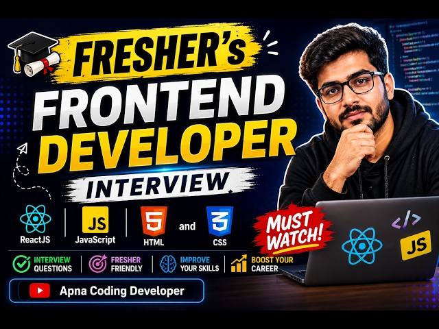 Fresher Frontend Developer Interview 🔥 | ReactJS, JavaScript, HTML & CSS Questions #coding #reactjs