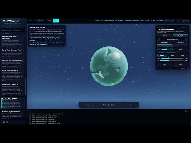 Particle Realms Platform (Pure Javascript)