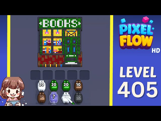 Pixel Flow Level 405 Solution Walkthrough
