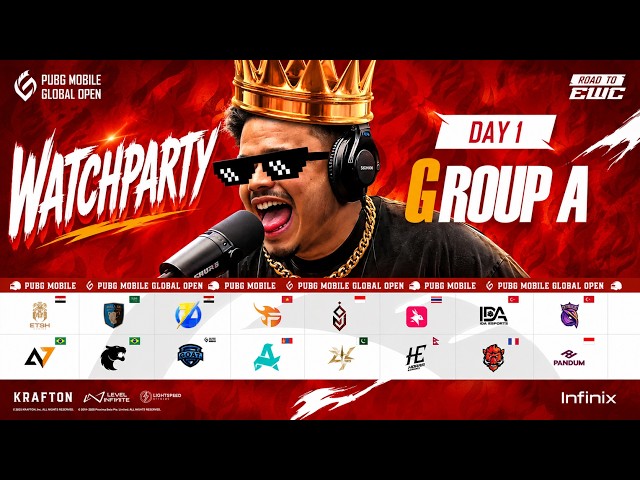 watchparty 2026 PMGO S1 Main Event | Group A | PUBG MOBILE Global Open Season 1