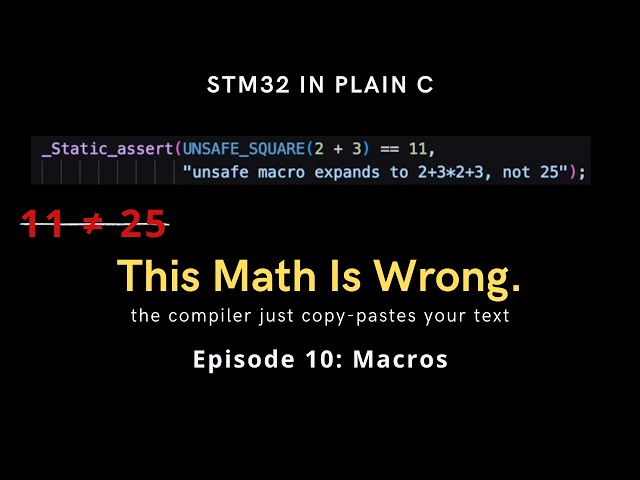 Why SQUARE(2+3) Isn't 25 (macros in C explained)