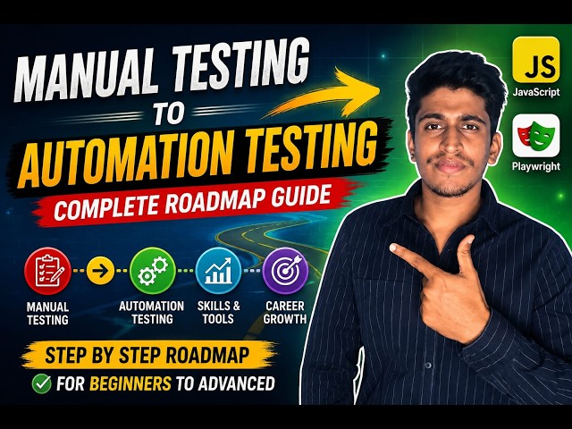 🚀 Manual Testing to Automation Testing – Complete Roadmap  Playwright + JavaScript
