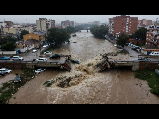 Storm Leonardo submerges Andalusia, Spain in chaos! Dam discharges and river overflow