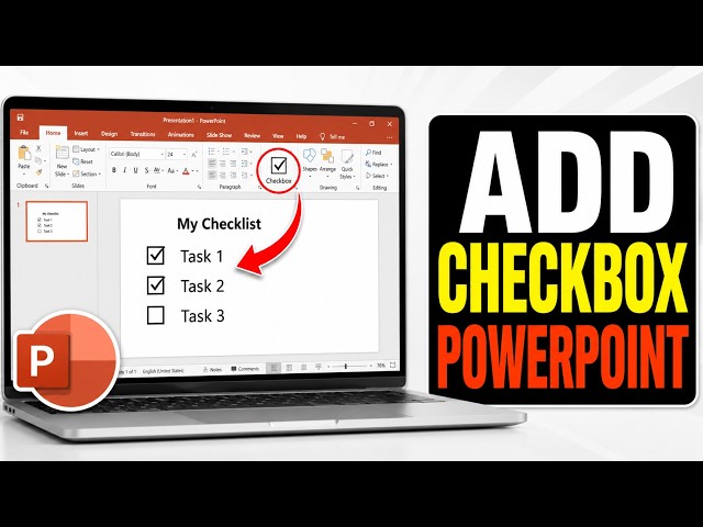 How to Add CHECKBOX in PowerPoint