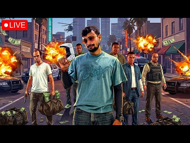 FIRST TIME PLAYING GTA 5 ON PS5 😱 #shortlive #gta5 #gta6 #gtalive