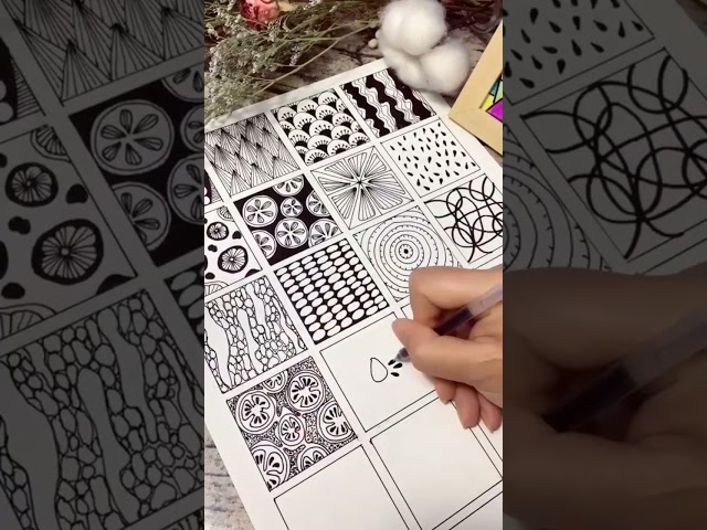 How to Draw Textile Design || Textile pattern design drawing || #short #shorts #TextileDesign