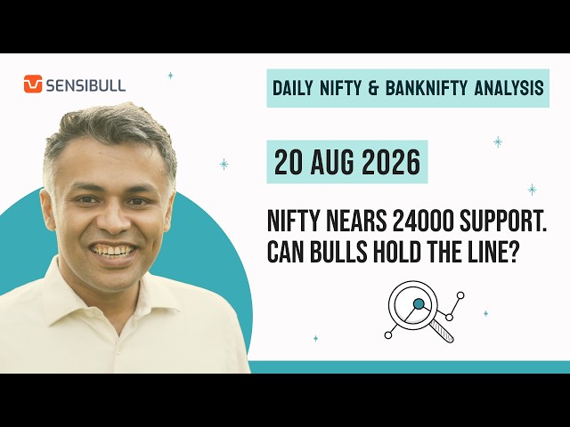 NIFTY & BANK NIFTY Analysis for Tomorrow | Stock Market Outlook | 20 August 2026, Thursday
