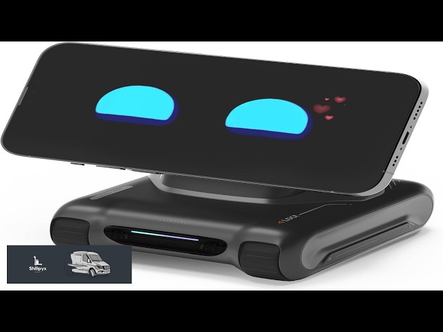 LOOI Robot Space Black AI Desktop Companion ChatGPT&Gemini Voice Interaction Visual