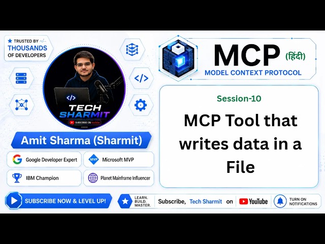 MCP (Model Context Protocol) tool for writing data to file - model context protocol (mcp) (Ep-010)