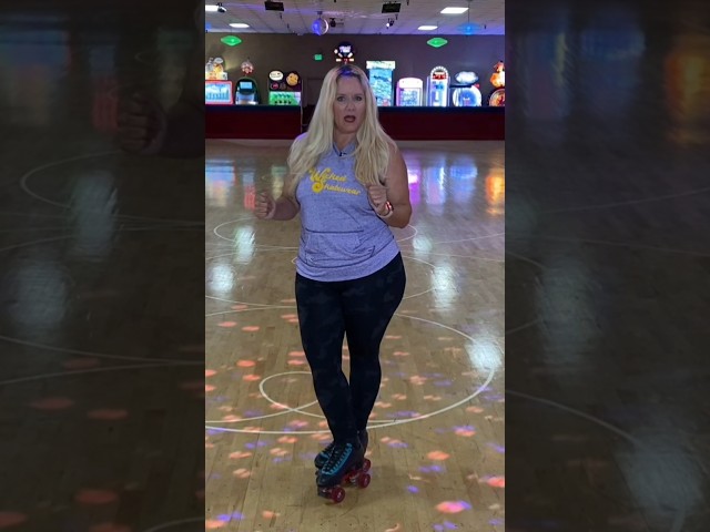 FINALLY LEARN THE DOWNTOWN ON ROLLER SKATES! Full length video up on my YouTube! #howtorollerskate
