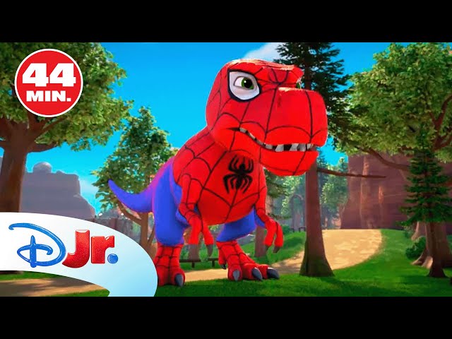 MARVEL SPIDEY Y SU SUPEREQUIPO: Spidey y sus dinopoderes 🕷️🦖 | RECOPILACIÓN | @DisneyJuniorES