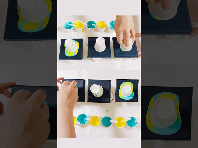 Testing Elmer's Glue-All Ratios for Fluid Art!💛💚🩵