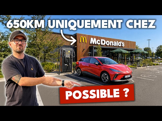 650km en MG4 en rechargeant uniquement chez Mc Donalds : POSSIBLE ?