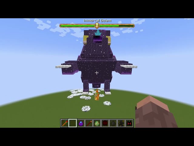 Immortal Golem battles - Minecraft Java
