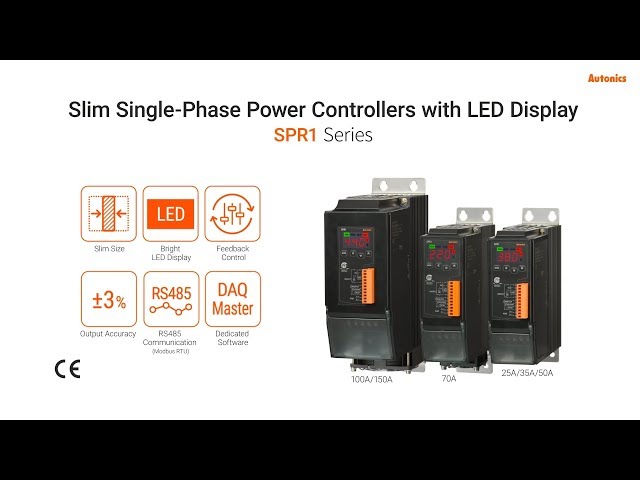 Autonics : Slim Single-Phase Power Controllers with LED Display SPR1 Series