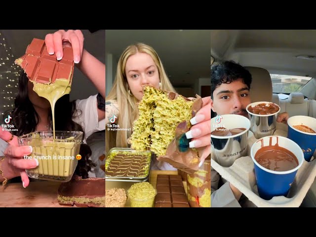 🤯 BEST Dubai Chocolate Asmr Mukbang Compilation