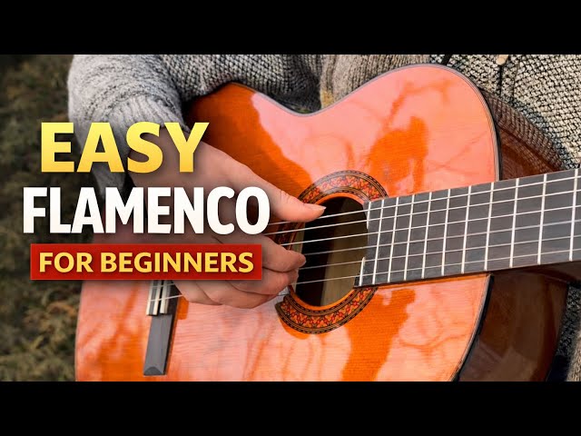 How to play flamenco acoustic guitar melody for beginers