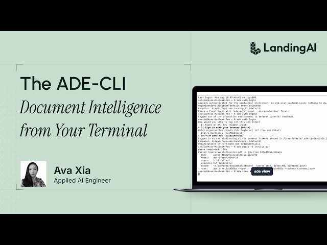 ADE CLI: Terminal-First Document Extraction for Agents