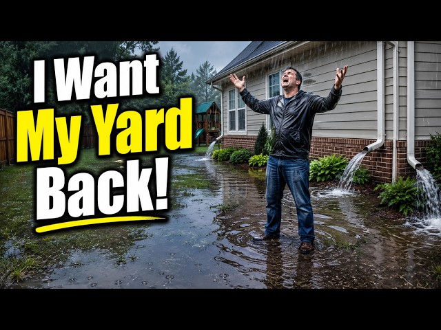 Fix Big Flooded Yard Problem - 100% Guaranteed