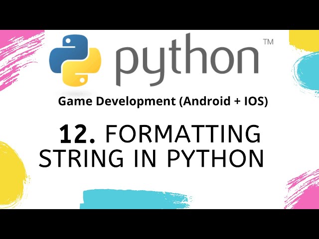 Formatting String in Python