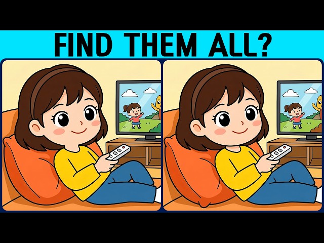 [Spot the Difference Brain Training] The subtle differences will test your attentiveness.
