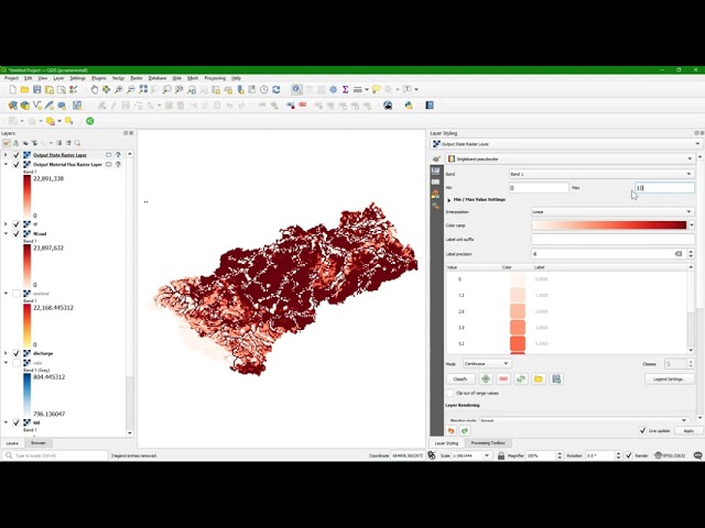 Using different flow accumulation tools of PCRaster in QGIS