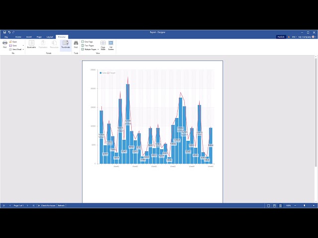 Reporting Tools (2020): Using a New Chart Editor in Reports [Shot on v2020]