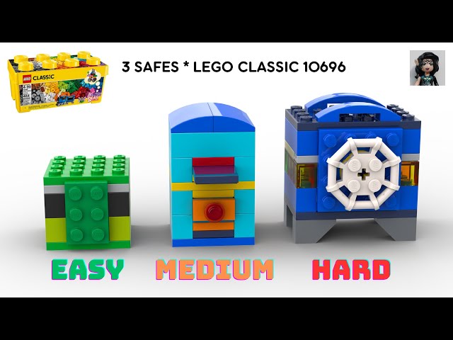 3 SAFES Lego classic 10696 ideas How to build