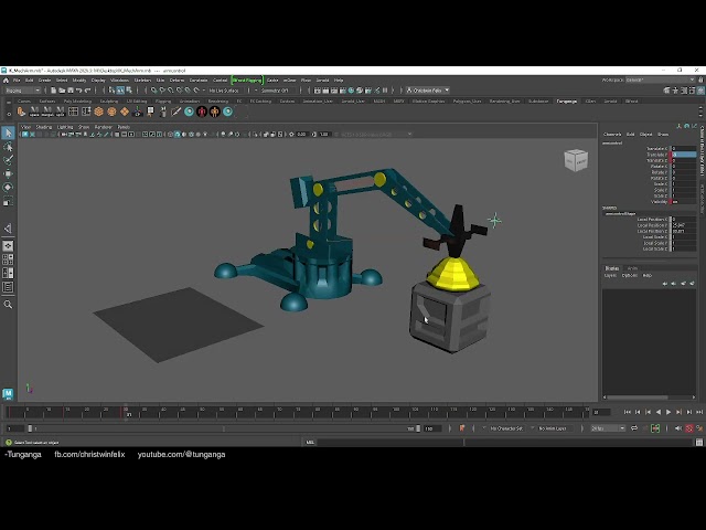 Autodesk maya 3d animation ikhandle part 2 (pinoy animation tagalog tutorial)