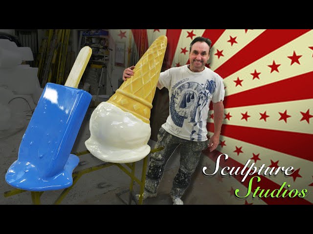 Giant Ice Creams and Ice Lollies by Sculpture Studios