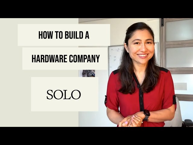 The Surprising Advantage of Being a Solo Hardware Founder  | Startup Series Ep 3
