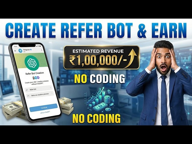 Create Telegram Refer and Earn Bot with No Coding and Admin Panel | #referandearn #telegrambot