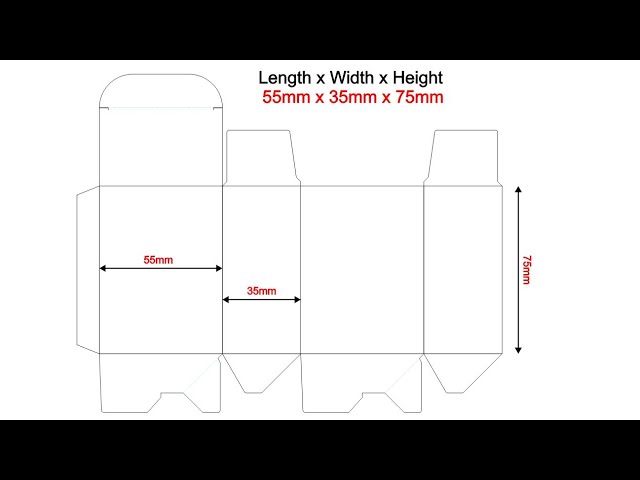 Auto lock bottom pasting box design in CorelDRAW | Coreldraw | Medicine Packaging box dieline 