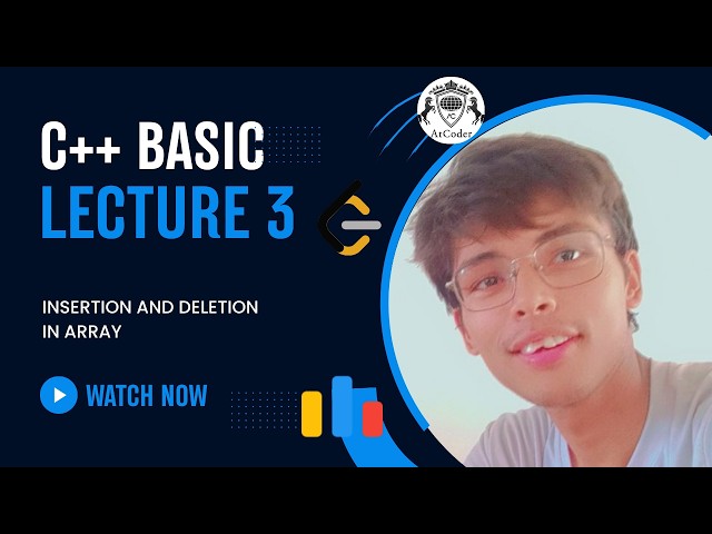 Array Insertion, Deletion & Linear Search | C++, Java, Python |  Ep. 3