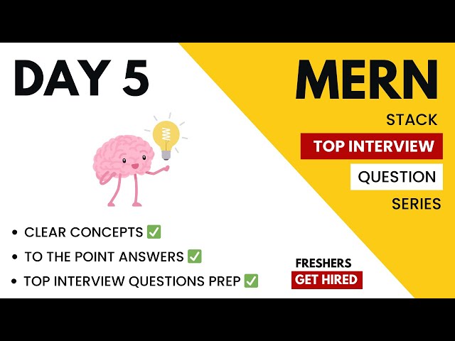🔴#05 MERN Stack Interview Questions | Fresh Graduates Must Watch