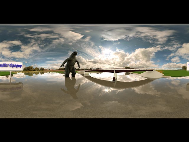 Turn a Sketchup bridge model image into a 360 video on youtube