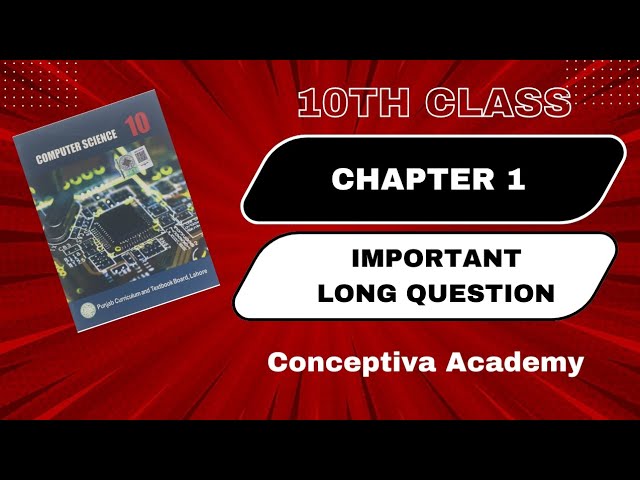 Class 10 Computer Science 2026 | Chapter 1 Important Long Questions | Punjab Board