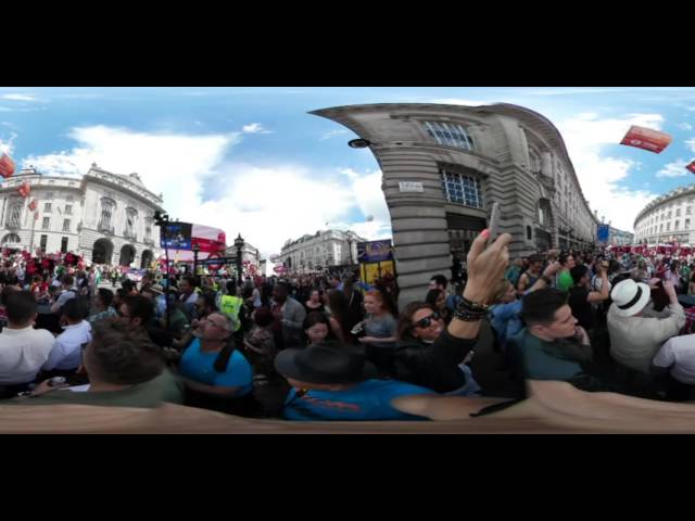 Pride in London Parade in 4k 360