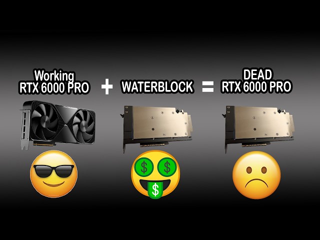 Another RTX 6000 PRO killed by waterblock