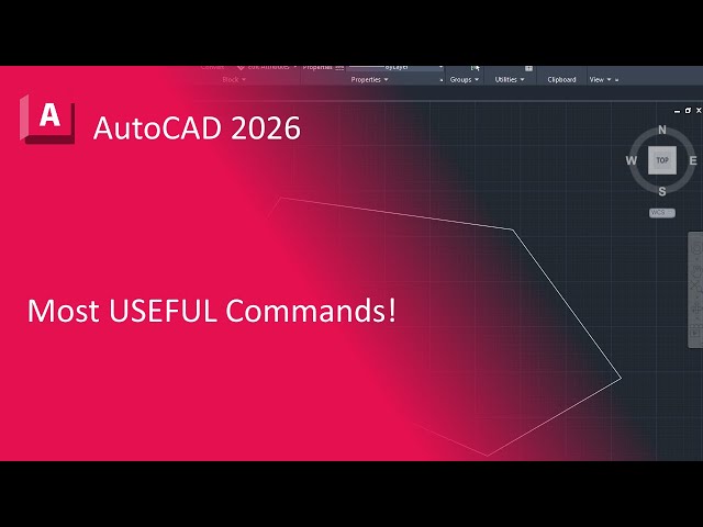 Most USEFUL Commands In AutoCAD 2026!