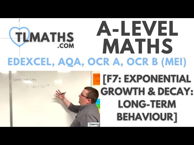 A-Level Maths: F7-01 [Exponential Growth & Decay: Long-Term Behaviour]