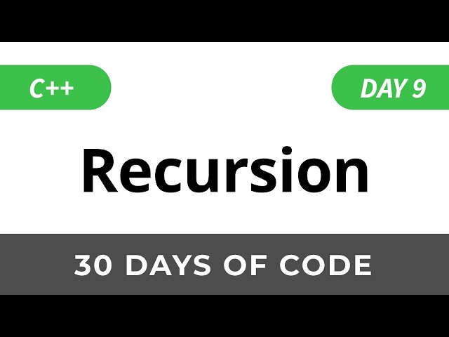 Day 9: Recursion 3 - 30 Days of Code HackerRank Solutions